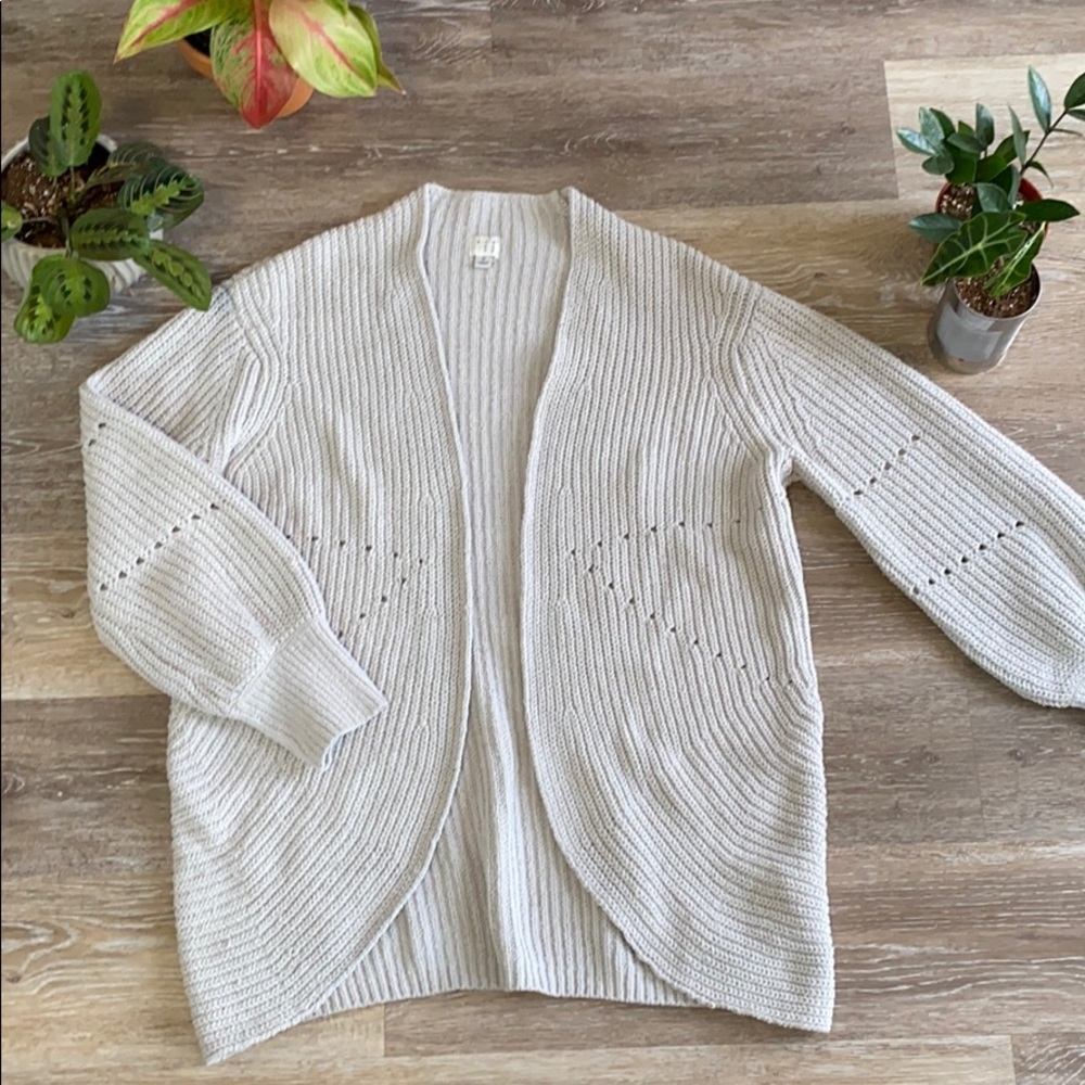 Grey oversized cardigan